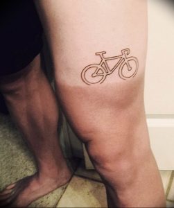 Фото рисунка тату велосипед 12.10.2018 №050 - tattoo bike - tattoo-photo.ru