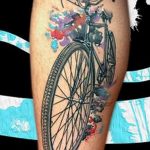 Фото рисунка тату велосипед 12.10.2018 №051 - tattoo bike - tattoo-photo.ru
