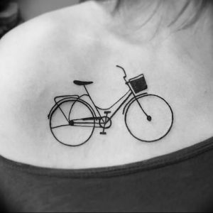 Фото рисунка тату велосипед 12.10.2018 №053 - tattoo bike - tattoo-photo.ru