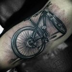 Фото рисунка тату велосипед 12.10.2018 №055 - tattoo bike - tattoo-photo.ru