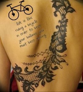 Фото рисунка тату велосипед 12.10.2018 №060 - tattoo bike - tattoo-photo.ru