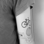 Фото рисунка тату велосипед 12.10.2018 №071 - tattoo bike - tattoo-photo.ru