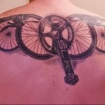 Фото рисунка тату велосипед 12.10.2018 №072 - tattoo bike - tattoo-photo.ru