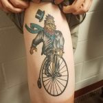 Фото рисунка тату велосипед 12.10.2018 №074 - tattoo bike - tattoo-photo.ru