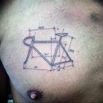 Фото рисунка тату велосипед 12.10.2018 №076 - tattoo bike - tattoo-photo.ru