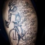 Фото рисунка тату велосипед 12.10.2018 №077 - tattoo bike - tattoo-photo.ru