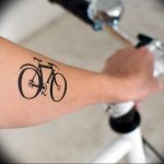 Фото рисунка тату велосипед 12.10.2018 №080 - tattoo bike - tattoo-photo.ru