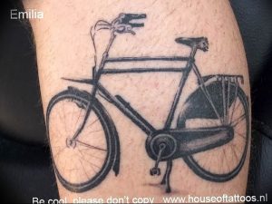 Фото рисунка тату велосипед 12.10.2018 №088 - tattoo bike - tattoo-photo.ru