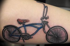 Фото рисунка тату велосипед 12.10.2018 №094 - tattoo bike - tattoo-photo.ru