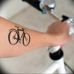 Фото рисунка тату велосипед 12.10.2018 №097 - tattoo bike - tattoo-photo.ru