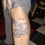 Фото рисунка тату велосипед 12.10.2018 №101 - tattoo bike - tattoo-photo.ru