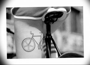 Фото рисунка тату велосипед 12.10.2018 №102 - tattoo bike - tattoo-photo.ru