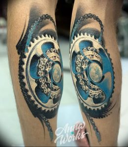 Фото рисунка тату велосипед 12.10.2018 №103 - tattoo bike - tattoo-photo.ru