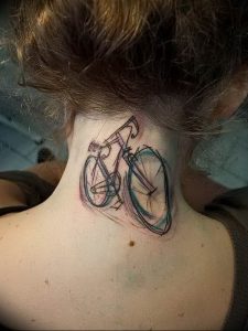 Фото рисунка тату велосипед 12.10.2018 №105 - tattoo bike - tattoo-photo.ru