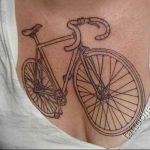 Фото рисунка тату велосипед 12.10.2018 №106 - tattoo bike - tattoo-photo.ru