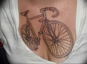 Фото рисунка тату велосипед 12.10.2018 №106 - tattoo bike - tattoo-photo.ru