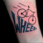 Фото рисунка тату велосипед 12.10.2018 №111 - tattoo bike - tattoo-photo.ru