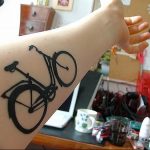 Фото рисунка тату велосипед 12.10.2018 №117 - tattoo bike - tattoo-photo.ru
