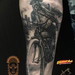 Фото рисунка тату велосипед 12.10.2018 №118 - tattoo bike - tattoo-photo.ru