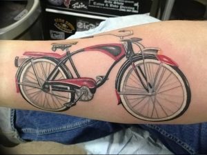 Фото рисунка тату велосипед 12.10.2018 №120 - tattoo bike - tattoo-photo.ru