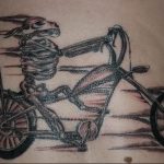Фото рисунка тату велосипед 12.10.2018 №124 - tattoo bike - tattoo-photo.ru