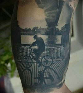 Фото рисунка тату велосипед 12.10.2018 №141 - tattoo bike - tattoo-photo.ru