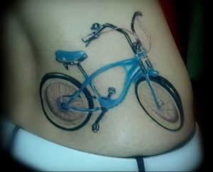 Фото рисунка тату велосипед 12.10.2018 №142 - tattoo bike - tattoo-photo.ru