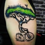 Фото рисунка тату велосипед 12.10.2018 №146 - tattoo bike - tattoo-photo.ru