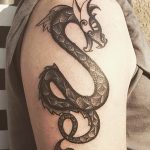 Фото рисунка тату дракон 12.10.2018 №004 - dragon tattoo - tattoo-photo.ru