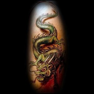 Фото рисунка тату дракон 12.10.2018 №024 - dragon tattoo - tattoo-photo.ru
