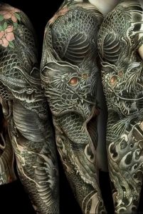 Фото рисунка тату дракон 12.10.2018 №025 - dragon tattoo - tattoo-photo.ru
