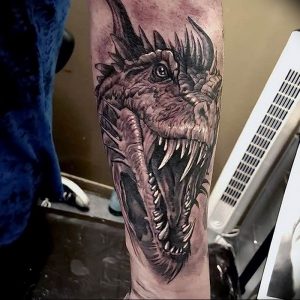 Фото рисунка тату дракон 12.10.2018 №028 - dragon tattoo - tattoo-photo.ru