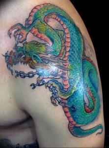 Фото рисунка тату дракон 12.10.2018 №036 - dragon tattoo - tattoo-photo.ru