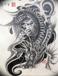 Фото рисунка тату дракон 12.10.2018 №039 - dragon tattoo - tattoo-photo.ru