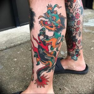 Фото рисунка тату дракон 12.10.2018 №047 - dragon tattoo - tattoo-photo.ru