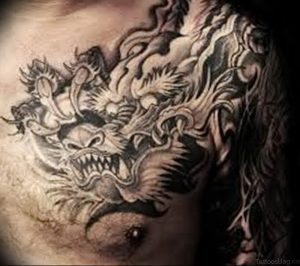 Фото рисунка тату дракон 12.10.2018 №050 - dragon tattoo - tattoo-photo.ru