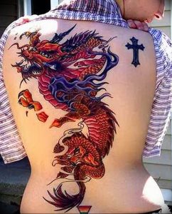 Фото рисунка тату дракон 12.10.2018 №058 - dragon tattoo - tattoo-photo.ru