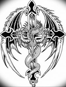 Фото рисунка тату дракон 12.10.2018 №062 - dragon tattoo - tattoo-photo.ru