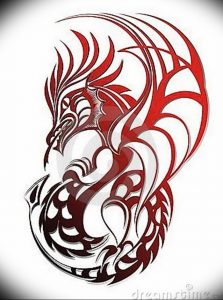 Фото рисунка тату дракон 12.10.2018 №065 - dragon tattoo - tattoo-photo.ru