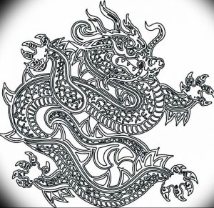 Фото рисунка тату дракон 12.10.2018 №069 - dragon tattoo - tattoo-photo.ru