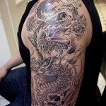 Фото рисунка тату дракон 12.10.2018 №070 - dragon tattoo - tattoo-photo.ru