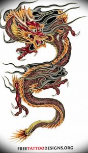 Фото рисунка тату дракон 12.10.2018 №074 - dragon tattoo - tattoo-photo.ru
