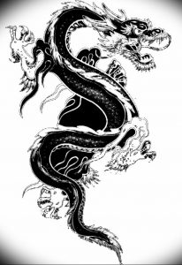 Фото рисунка тату дракон 12.10.2018 №079 - dragon tattoo - tattoo-photo.ru
