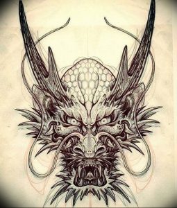 Фото рисунка тату дракон 12.10.2018 №080 - dragon tattoo - tattoo-photo.ru