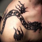 Фото рисунка тату дракон 12.10.2018 №086 - dragon tattoo - tattoo-photo.ru