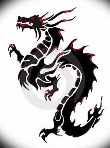 Фото рисунка тату дракон 12.10.2018 №089 - dragon tattoo - tattoo-photo.ru