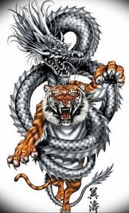 Фото рисунка тату дракон 12.10.2018 №090 - dragon tattoo - tattoo-photo.ru