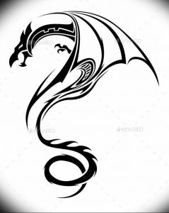 Фото рисунка тату дракон 12.10.2018 №095 - dragon tattoo - tattoo-photo.ru