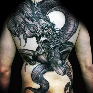 Фото рисунка тату дракон 12.10.2018 №102 - dragon tattoo - tattoo-photo.ru