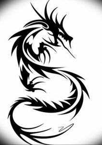 Фото рисунка тату дракон 12.10.2018 №106 - dragon tattoo - tattoo-photo.ru
